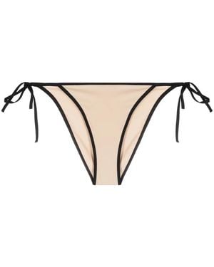 TOTEME Stripe Tie Bikini Bottoms - Natural