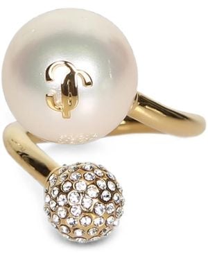 Jimmy Choo Anillo Auri - Blanco