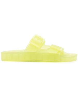 Balenciaga Mallorca Buckled Slide - Yellow