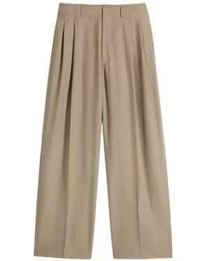 Lemaire Geplooide Pantalon - Naturel