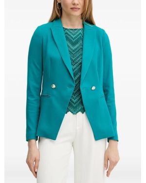 Morgan Double-Breasted Blazer - Blue