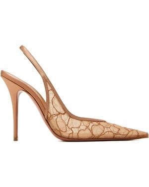 AMINA MUADDI 105Mm Anok Lace Slingback Court Shoes - Pink