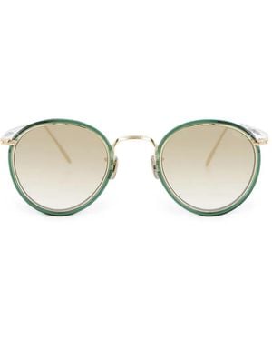 Eyevan 7285 717E Round-Frame Sunglasses - Metallic