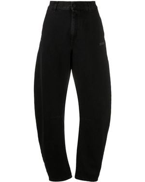 Off-White c/o Virgil Abloh High-Waisted Bootcut Jeans - Black