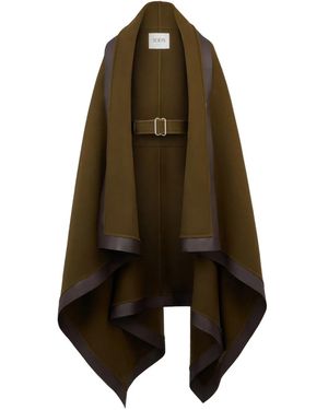 Tod's Belted Wool Cape - Brown
