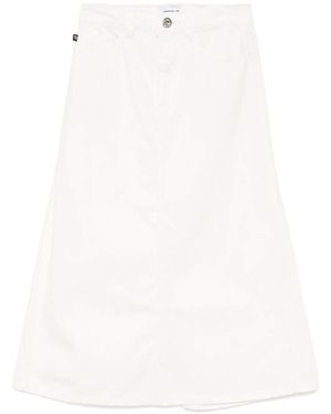 Chocoolate Denim Skirt - White
