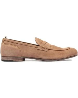 Officine Creative Penny Leather Loafers - Brown