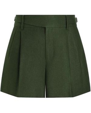 Dolce & Gabbana Linen Bermuda Shorts - Green