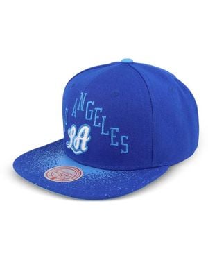 Mitchell & Ness Nba Hardwood Classics Re-Take Embroidered Flat-Peak Cap - Blue