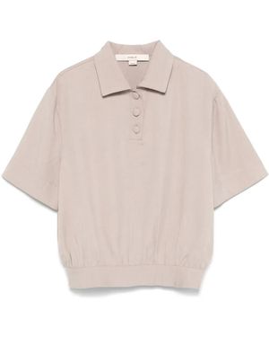 Remain Tailored Polo Top - Natural