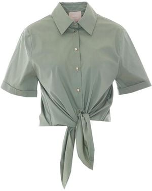 Liu Jo Peppermint Cotton Polyamide Shirt - Green