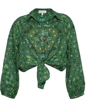 Cara Cara Rumson Bandana-Print Shirt - Green