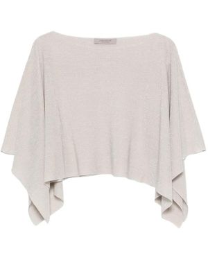 D.exterior Boat-Neck Bolero - White