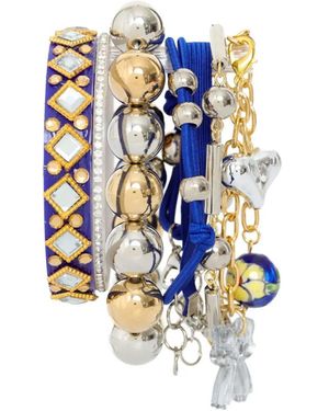 Amir Slama Pulsera Con Cuentas - Blanco