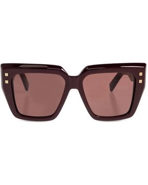 Balmain Square-Frame Sunglasses - Brown