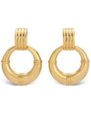 Heaven Mayhem Créoles À Design Côtelé - Metallic