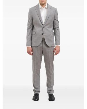Daniele Alessandrini Mélange-Effect Single-Breasted Suit - Grey