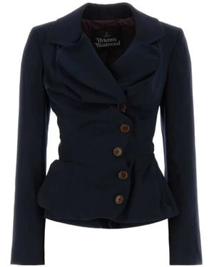 Vivienne Westwood Drunken Asymmetric Jacket - Blue