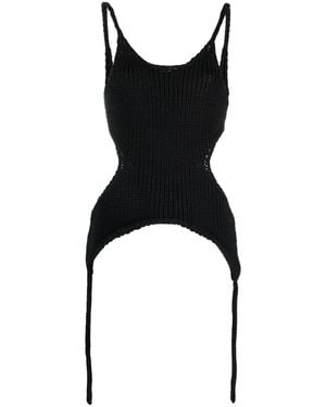 AISLING CAMPS Top Kora estilo corsé - Negro