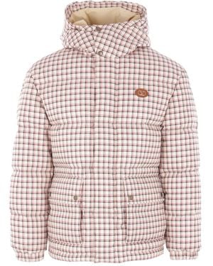 Valentino Garavani Checked Quilted Coat - Red
