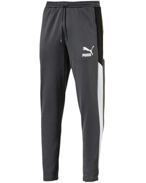 PUMA Logo-Detail Track Trousers - Grey