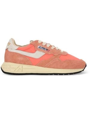 Autry Logo Trainers - Pink
