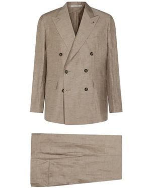 Tagliatore Double-Breasted Suit - Natural