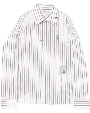 Maison Mihara Yasuhiro Striped Shirt - White