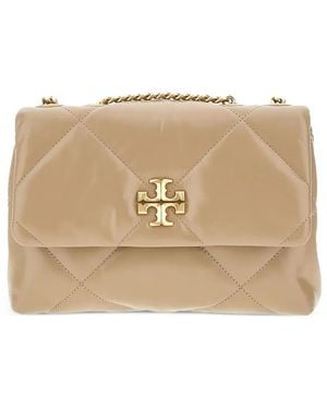 Tory Burch Quilted Chain Shoulder Bag - Natural