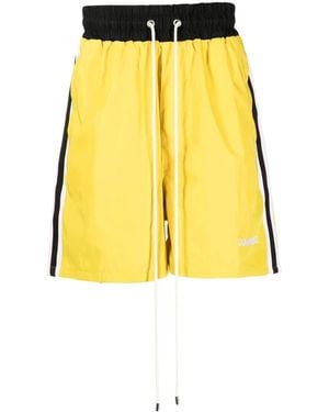 DOMREBEL Basketball Drawstring Shorts - Yellow