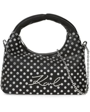 KARL LAGERFELD Mini K/Soiree Signature Cross Body Bag - Black