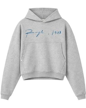 ROUGH Sudadera Con Capucha Y Logo - Gris