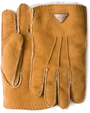 Prada Handschuhe aus Wildleder - Braun