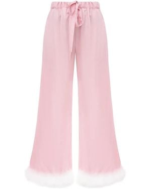Sleeper Bisou Bisou Feather Trousers - Pink