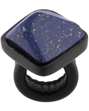Monies Bague Oversize Unique - Bleu