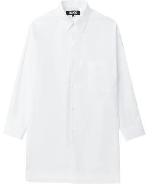 COMME DES GARÇON BLACK Drop-Shoulder Cotton Shirt - White