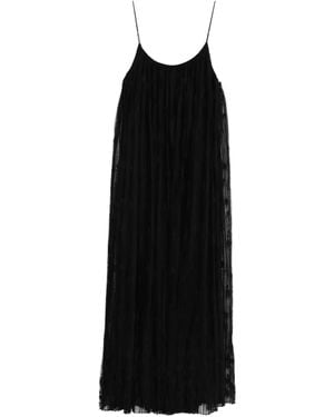 TOTEME Floral Tulle Midi Dress - Black