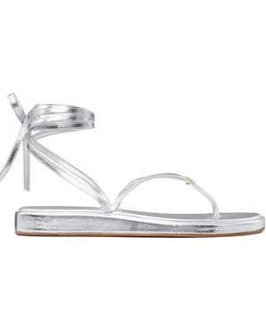 Tory Burch Capri Sandalen Met Metallic Bandjes - Wit