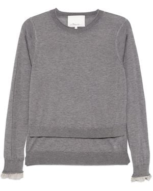 3.1 Phillip Lim Top Con Design A Strati - Grigio