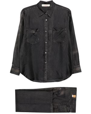 jucca approved Printed Silk Shirt - Black
