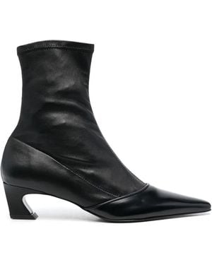 Acne Studios Leather Ankle Boot - Black