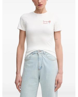 MC2 Saint Barth Embroidered T-Shirt - White