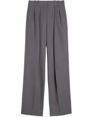 Jil Sander Pleated Belt-Loops Pants - Gray