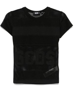 Gcds Logo Net T-Shirt - Black