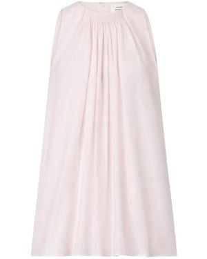 Loulou de Saison Liao Flaring Gathered Blouse - Pink