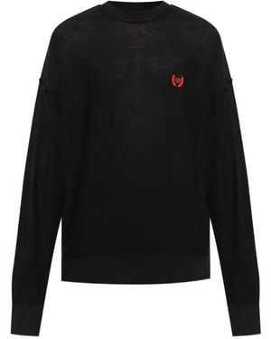 Balenciaga Pullover Aus Seidengemisch - Schwarz