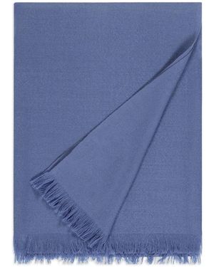 Bompard Fringed Voile Scarf - Blue