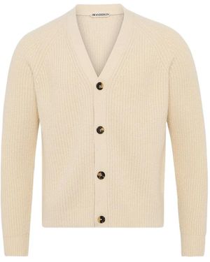 JW Anderson V-Neck Button-Fastening Cardigan - Natural