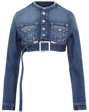 Jean Paul Gaultier Super Cropped Denim Jacket Clothing - Blue