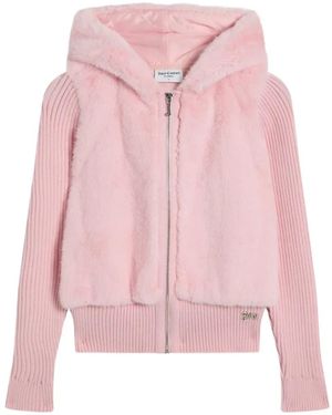 Juicy Couture Faux-Fur Hoodie - Pink